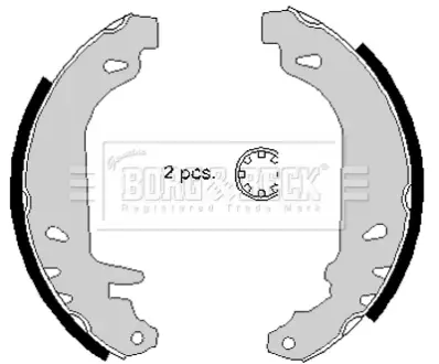 Комплект тормозных колодок BORG & BECK BBS6147