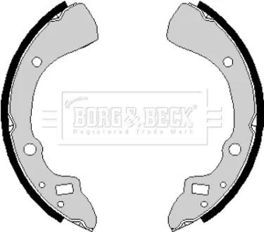 Комплект тормозных колодок BORG & BECK BBS6166