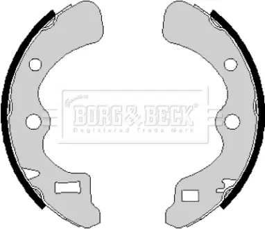 Комплект тормозных колодок BORG & BECK BBS6169