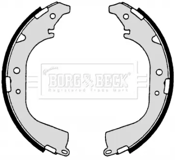 Комплект тормозных колодок BORG & BECK BBS6182