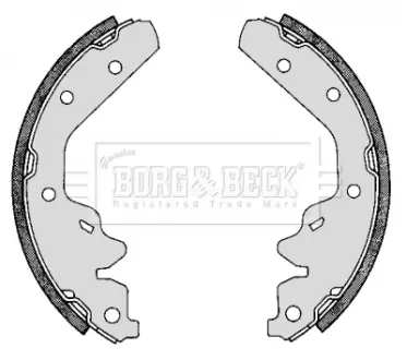 Комплект тормозных колодок BORG & BECK BBS6188