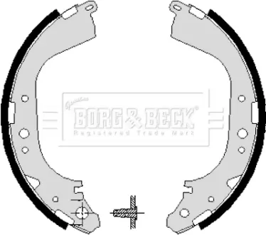 Комплект тормозных колодок BORG & BECK BBS6193