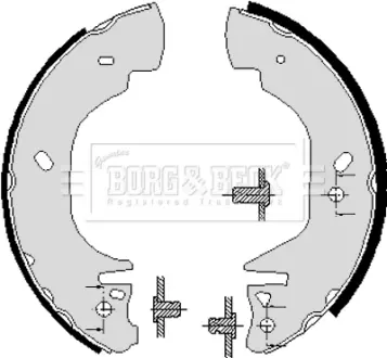 Комплект тормозных колодок BORG & BECK BBS6194