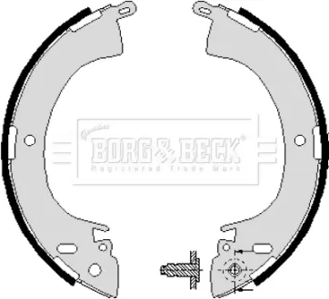 Комплект тормозных колодок BORG & BECK BBS6197
