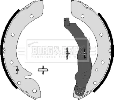 Комплект тормозных колодок BORG & BECK BBS6198