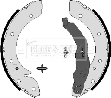 Комплект тормозных колодок BORG & BECK BBS6207
