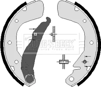 Комплект тормозных колодок BORG & BECK BBS6222