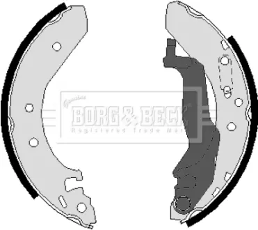 Комплект тормозных колодок BORG & BECK BBS6223
