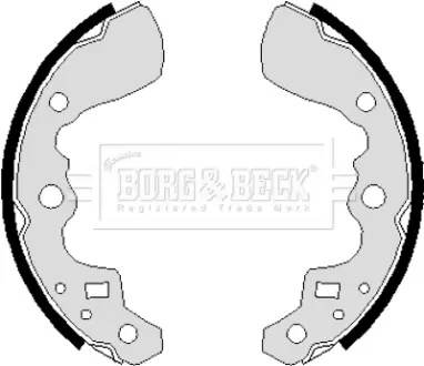 Комплект тормозных колодок BORG & BECK BBS6237