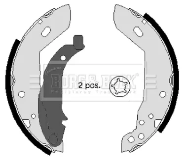 Комплект тормозных колодок BORG & BECK BBS6240