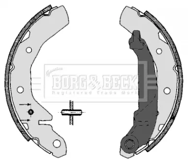 Комплект тормозных колодок BORG & BECK BBS6270