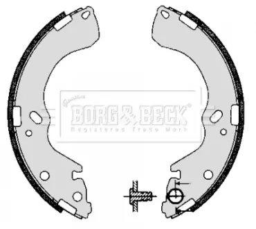 Комплект тормозных колодок BORG & BECK BBS6277