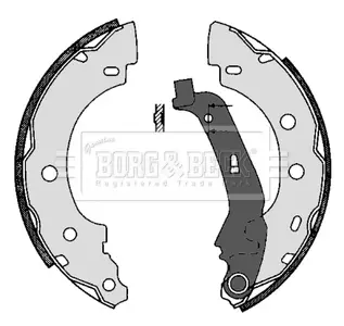 Комплект тормозных колодок BORG & BECK BBS6287 (фото 1)
