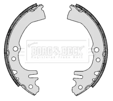 Комплект тормозных колодок BORG & BECK BBS6300