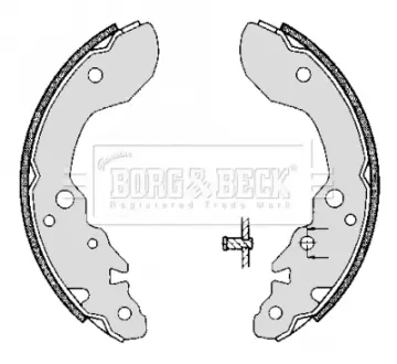 Комплект тормозных колодок BORG & BECK BBS6304