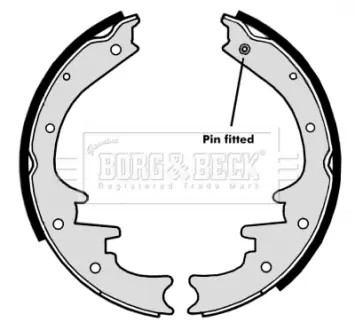 Комплект тормозных колодок BORG & BECK BBS6318
