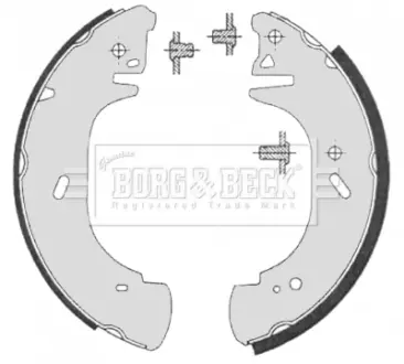 Комплект тормозных колодок BORG & BECK BBS6325