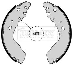 Комплект тормозных колодок BORG & BECK BBS6338