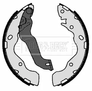 Комплект тормозных колодок BORG & BECK BBS6348