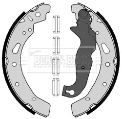 Комплект тормозных колодок BORG & BECK BBS6407