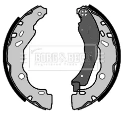 Комплект тормозных колодок BORG & BECK BBS6463