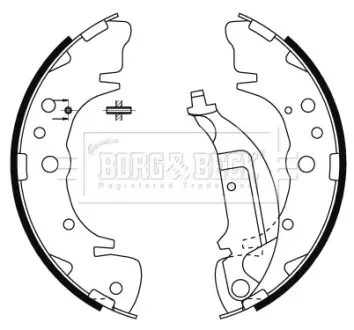 Комплект тормозных колодок BORG & BECK BBS6483