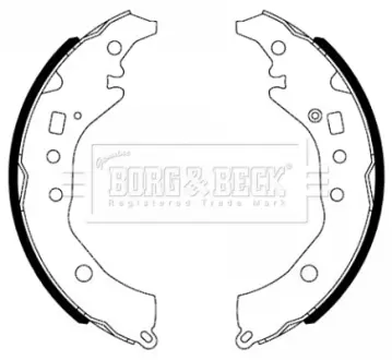 Комплект тормозных колодок BORG & BECK BBS6493