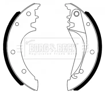 Комплект тормозных колодок BORG & BECK BBS6494
