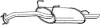 Глушитель осн. алюм. для а/м Hyundai Accent (94-)/(TagAZ) (01-) BOSAL 165259 (фото 1)