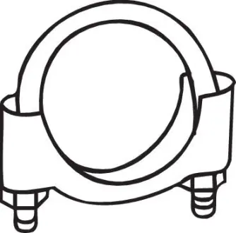 Хомут глушителя ф50 мм. М8 100шт./250-950 BOSAL 250950