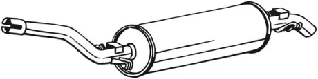 Глушник задня частина MERCEDES 200 76-85 (278-013) BOSAL 278013