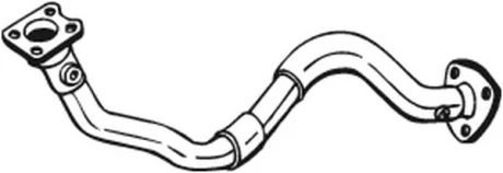 Глушник, алюм. сталь, передн. част. VW BORA (98-05) (753-153) BOSAL 753153