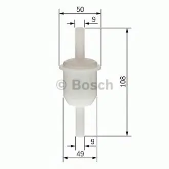 Fuel filter, In-line. Фильтр топливный, проточный BOSCH 0450904159