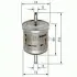 Fuel filter, In-line. Фильтр топливный, проточный BOSCH 0450905201 (фото 1)