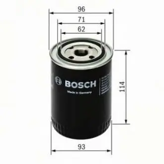 Oil filter, Spin-On. Фильтр масляный, накручиваемый BOSCH 0451103038