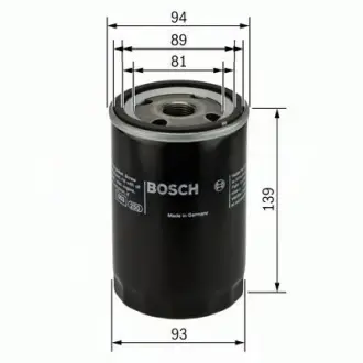 Фильтр масляный, накручиваемый. Фільтр масляний, накручуваний. Oil filter, Spin-On BOSCH 0451104064