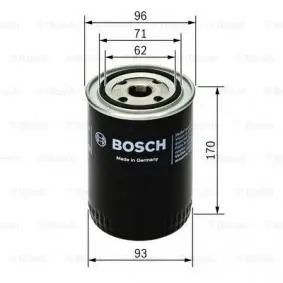 Oil filter, Spin-On. Фильтр масляный, накручиваемый BOSCH 0451203010