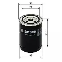 Oil filter, Spin-On. Фильтр масляный, накручиваемый BOSCH 0451203081