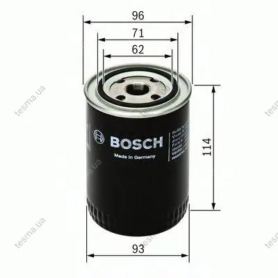 Фильтр масляный, накручиваемый. Фільтр масляний, накручуваний. Oil filter, Spin-On BOSCH 0451203108 (фото 1)
