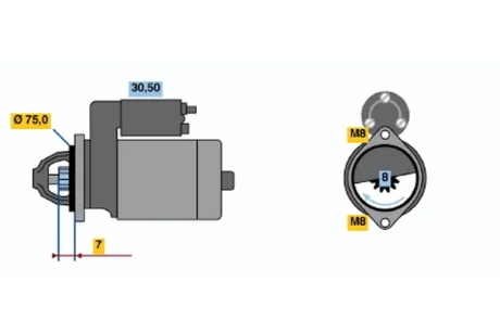 Автозапчасть BOSCH 0986017571