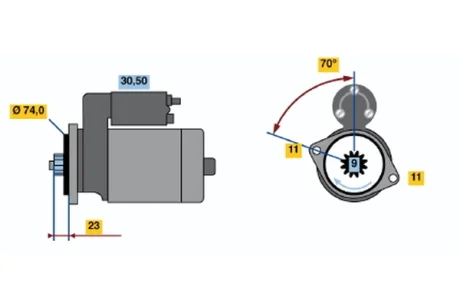 Автозапчасть BOSCH 0986020561