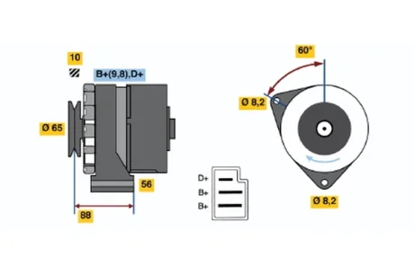 Автозапчасть BOSCH 0986030580