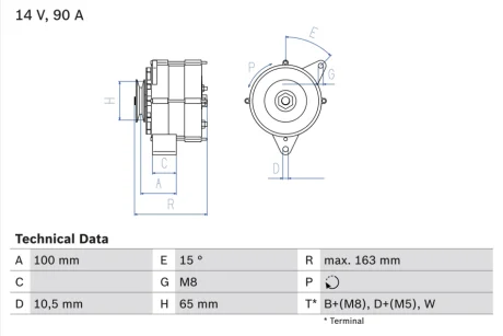 Автозапчасть BOSCH 0986036790