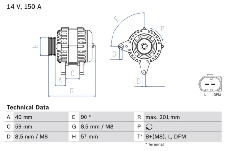 Автозапчасть BOSCH 0986045360