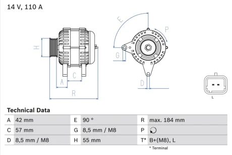 Автозапчасть BOSCH 0986048611