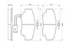 Колодки гальмівні, комплект BOSCH 0986424012 (фото 1)