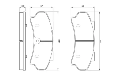 Колодки гальмівні, комплект BOSCH 0986424045