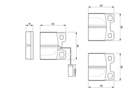 Колодки гальмівні, комплект BOSCH 0986424049