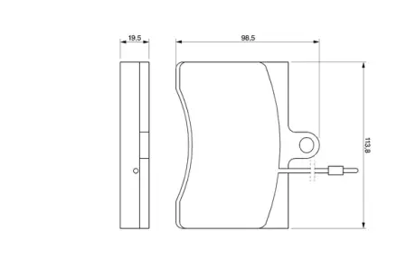 Колодки тормозные, комплект BOSCH 0986424069
