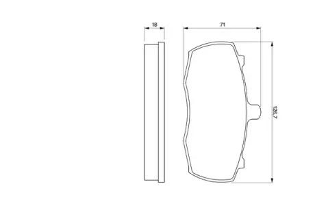 Колодки гальмівні, комплект BOSCH 0986424113